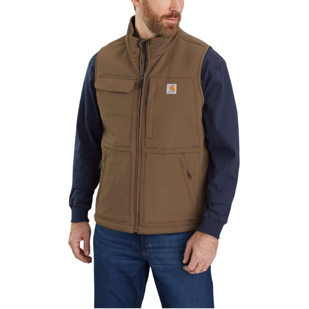 NWOT. Carhartt Brown Utility Vest with Insulated Construction